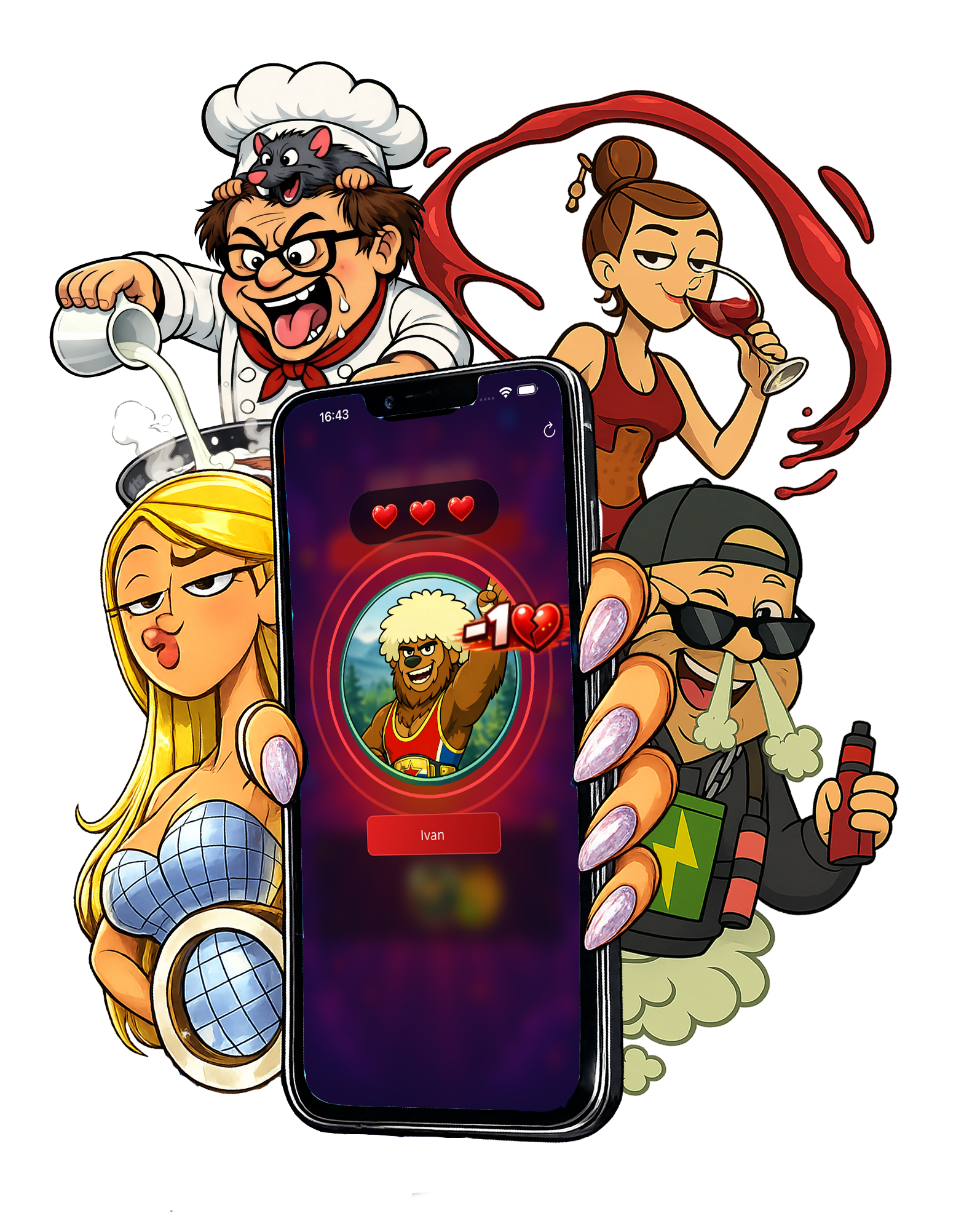 Who is NOT? game screen